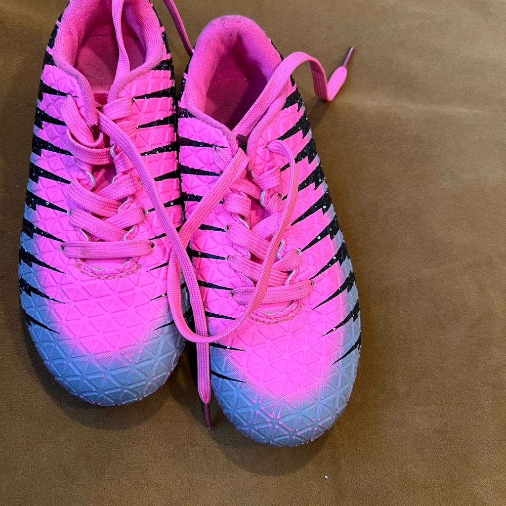 Kids Pink and Black Athletic Shoes